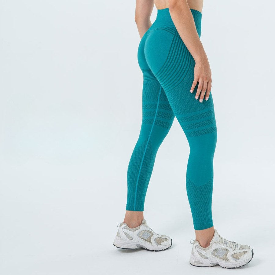 Leggings 3D VivaCuerpo™ - Verde Azulado
