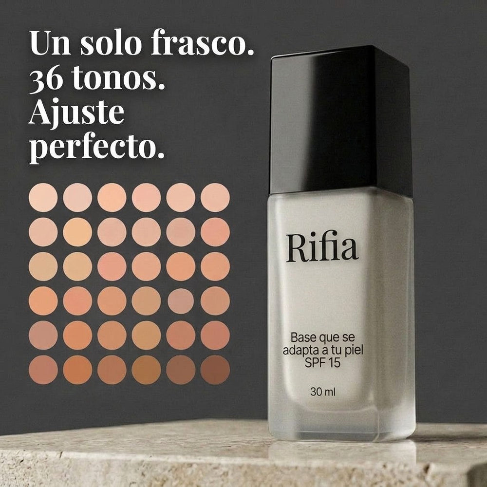 Base de maquillaje que se adapta a tu tono de piel Rifia