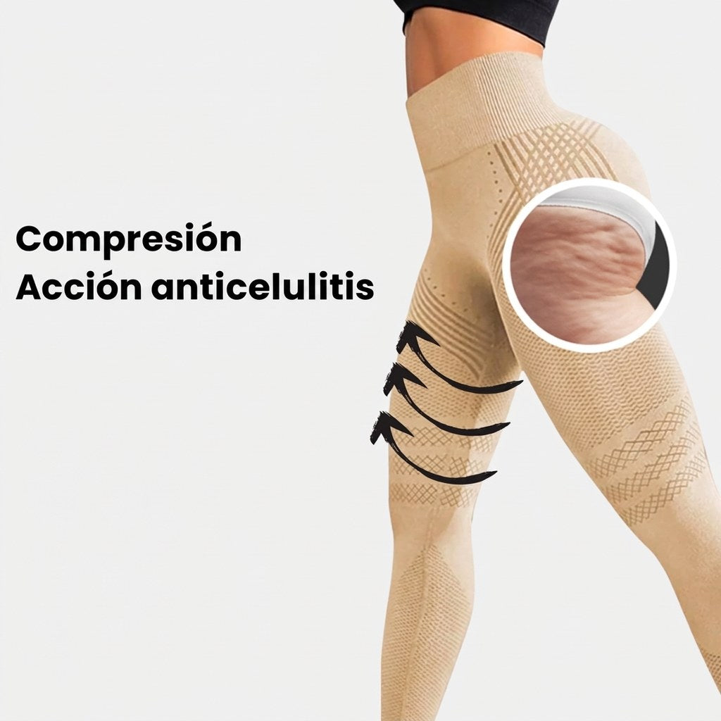 Compresión con acción anticelulitis